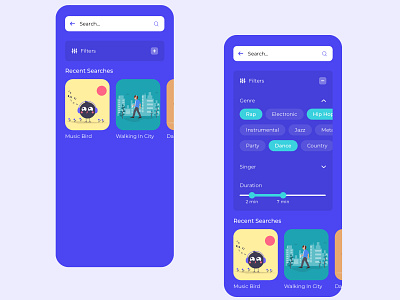 Music App Search Filters