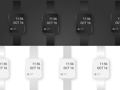 Concept Mockup for Apple Watch | Light and Dark digital watch gadget illustration illustration design light and dark mockup design modern design smart watch tech