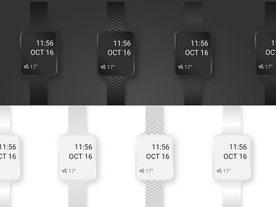 Concept Mockup for Apple Watch  | Light and Dark