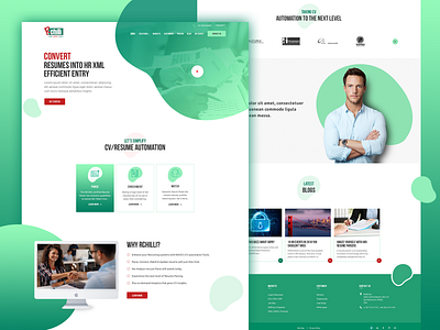 Landing Page branding design ui ux