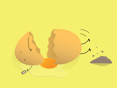 Cracked Egg design illustration vector