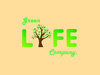 Green Life branding design icon logo vector