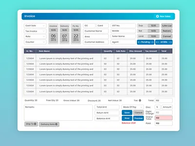 Billing Softwatre UI/UV animation design ui ui ux ui design ui design ui ux design ux web