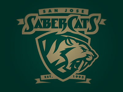 SaberCats Concept arena branding football jose league logo san