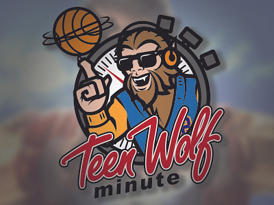 Teen Wolf Minute blog branding illustration logo teen wolf website