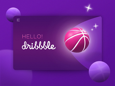Hello dribbble debut design first shot ui web