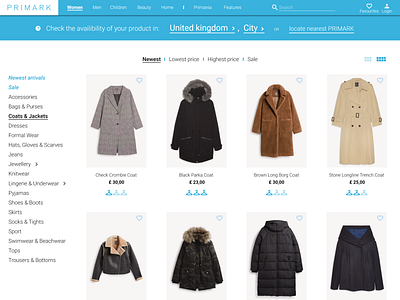 Primark Designs Themes Templates And Able Graphic Elements On Dribbble Primark Designs Themes Templates And, Primark Winter Coats 2018