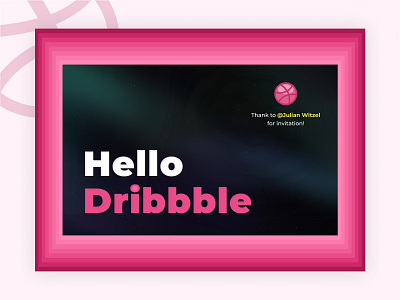 Hello Dribbble design dribbble hello hello dribble hellodribbble invitation invite space ui web