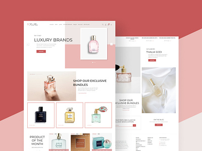 Perfumes online store ecommerce ecommerce design online shop online store perfume perfumes shop shopify ui web design webdesign website