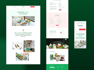 Italian Restaurant cafe ecommerce food interface restaurant restaurants ui ui ux webdesign website