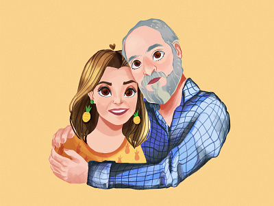 Family Love present birthday present character character illustration drawing family family illustration family love family portrait illustration love mother mother birthday photoshop art photoshop illustration portrait art portrait illustration