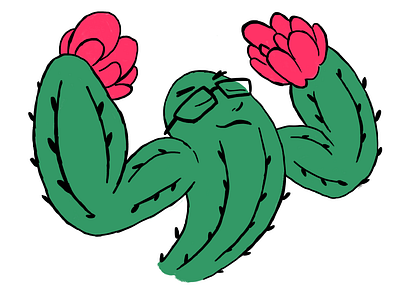Cactus Boy 🌵 boy cactus character colors confident design drawing flower illustration illustration art
