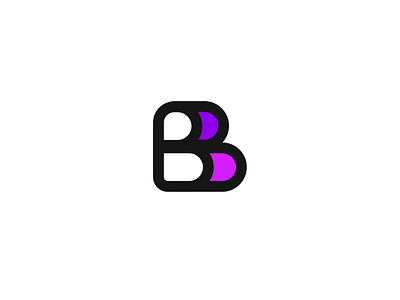 Letter B aesthetic beautiful branding colors flat graphics design letters line art linework logo vector