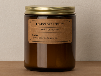 Candle Label Design