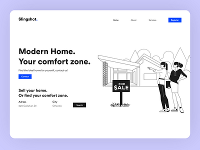 UI design Landing Page