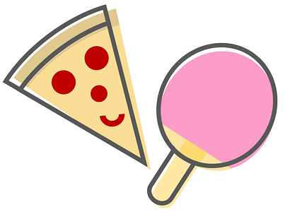 Activities Icons codeday flat icon offset fill ping pong pizza table tennis