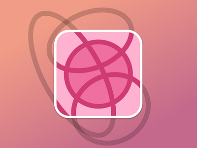 Dribbble is an Intersection of Circles (Sticker Mule Playoff) dribbble