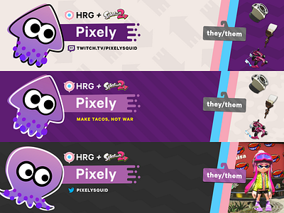 Splatoon 2 Team Banners for HRG