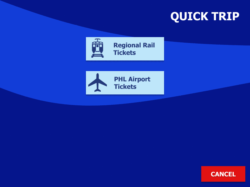 Regional Rail Ticket Machine UI