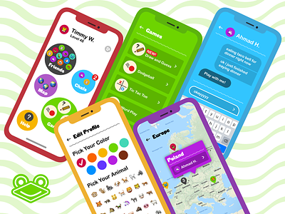 Treetop App app design friendly ios iphone kids large text mockup sketch prototype ui