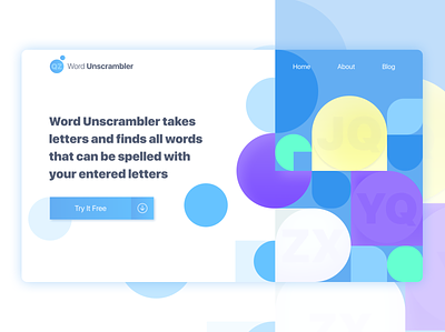 Word Unscramber new UI design figmadesign illustration prototype uidesign ux uxdesign uxui vector webdesign