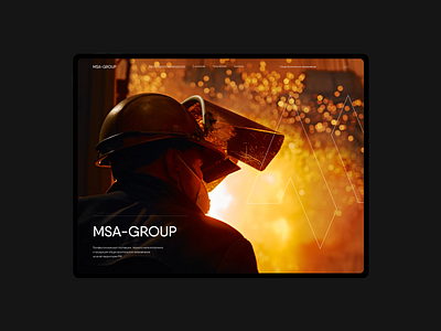 MSA-Group / Main page design graphic design ui uiux ux website
