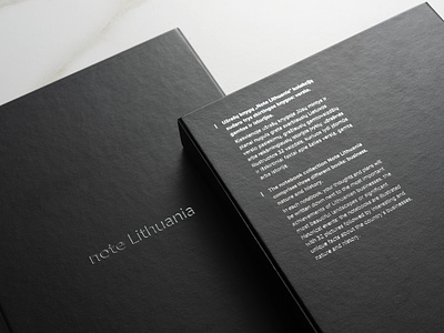 note Lithuania alignment black book box brand brand identity branding design foil graphic design graphics logo logo design notebook packaging silver sketchbook text type typography