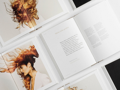 The Power of Beauty beauty book creative editorial design fashion graphic design hair model pink typography