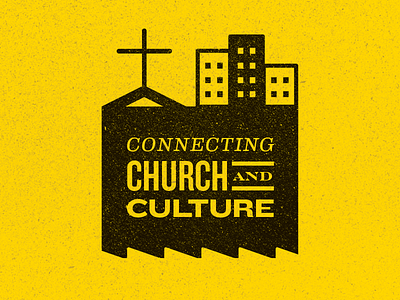 Connecting Church and Culture christian church city culture eames engravers erlc ethics knockout religious liberty two color yellow