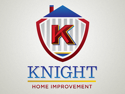 Knight Home Improvement logo building business family family crest gotham home knight logo mark roof sentinel