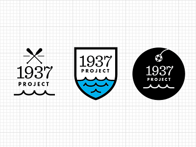 Logo in progress brand college flood futura icon logo mark one color paddle sentinel service project simple two color volunteer water