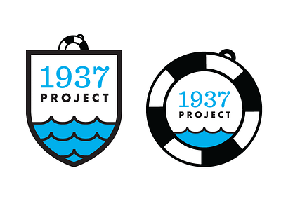 Logo in progress 3 brand college flood futura icon logo mark one color paddle sentinel service project simple two color volunteer water