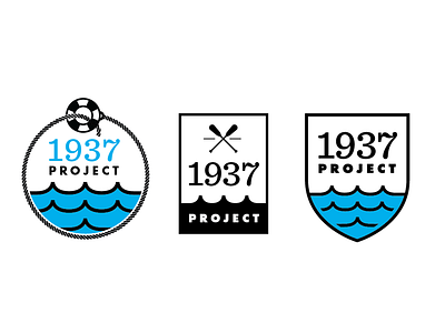 Logo in progress 4 brand college flood futura icon logo mark one color paddle sentinel service project simple two color volunteer water