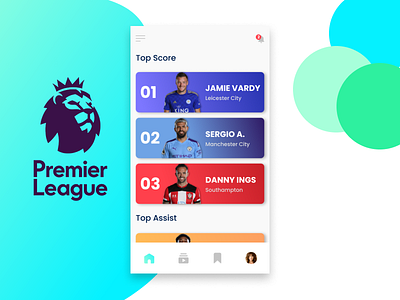 #DesignInpiration Premiere League app design logo ui