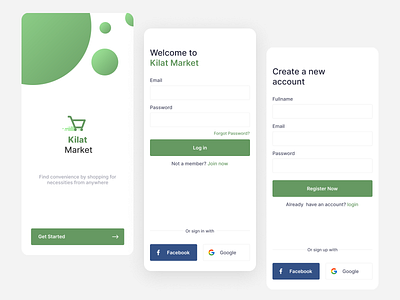 Sign Up Kilat Market - Daily UI #01 app appdesign design ui ux