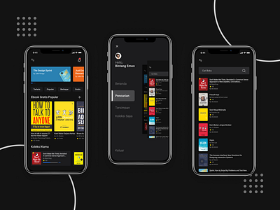 EBooks Store app appdesign dark app dark mode dark theme dark ui design illustration ui userinterface ux