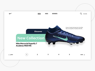 Landing Nike Website design ui ux web website