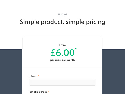 Twine marketing site v2 form pastel price pricing