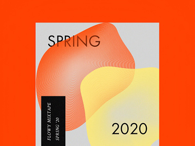 Flowy Mixtape – Playlist Cover 2020 trend abstract abstract design album art artwork baugasm bold clean gradient graphic illustration minimalism minimalist music playlist