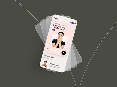 Facy – Real App Redesign app clean design glass minimalism minimalist mobile product real ui ux