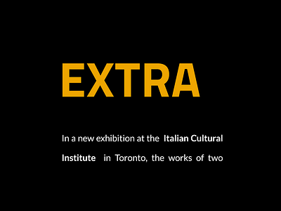 Extra Italian – Font Pairing