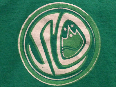 Slo Screen Print Part 2 class clothing design emblem fabric green ink screen print slo slovenia slovenian tshirt