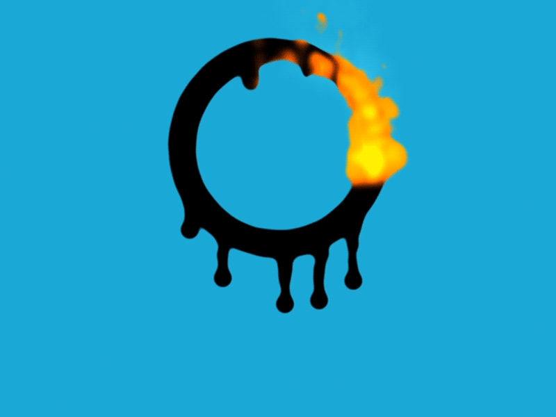 Ring of Fire after effects animation drip fire gif ink loop particular ring of fire skull smoke trapcode