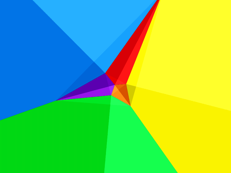 Color Cube 2d after effects box colors complimentary cube experiment gif loop perspective spin test
