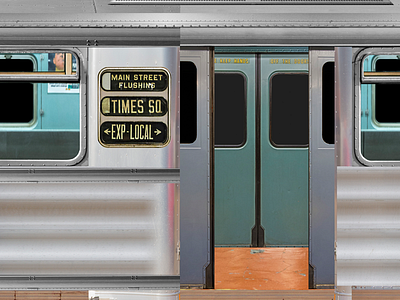Subway Train Cart cart door mockup photoshop progress short film subway textures train wip