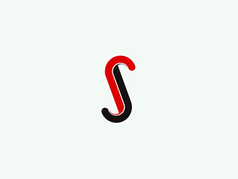 Rebrand Motion Test black illustration initials j logo motion rebrand red s test wip