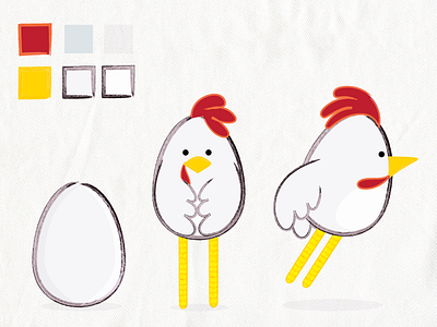 Chicken Styleframe 2d chicken concept egg loopdeloop short styleframe texture wip