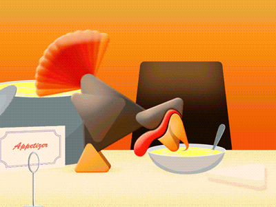 Thanksgiving Leftovers 2d animation dinner food illustration leftovers pan storyfarm table thanksgiving turkey