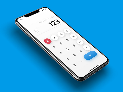 Daily UI Challenge #004 iOS 13 Calculator concept