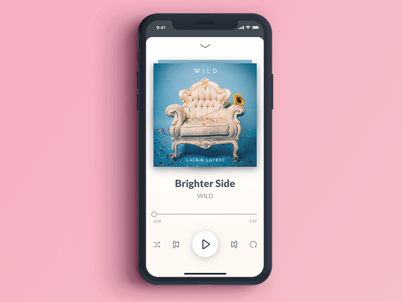 Daily UI Challenge #009 Music Player Interaction